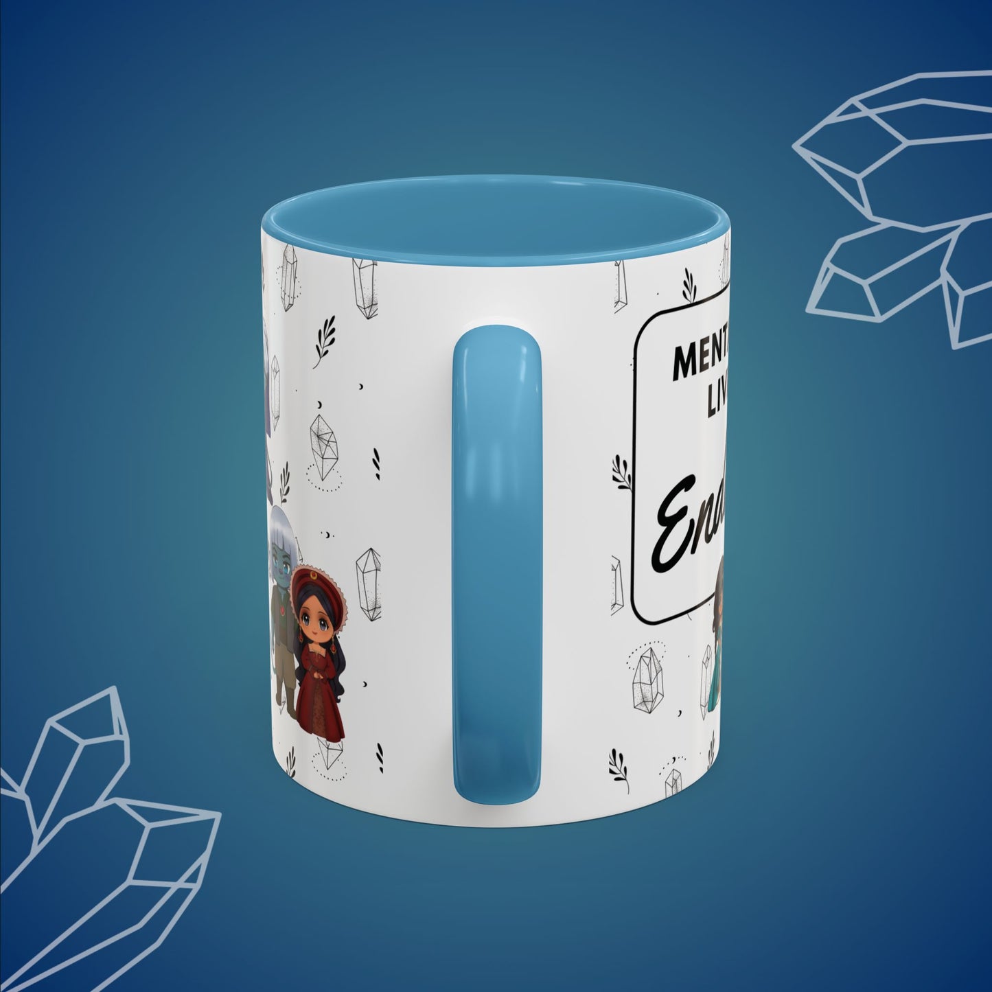 Mentally Living in Enduvida Chibi Mug